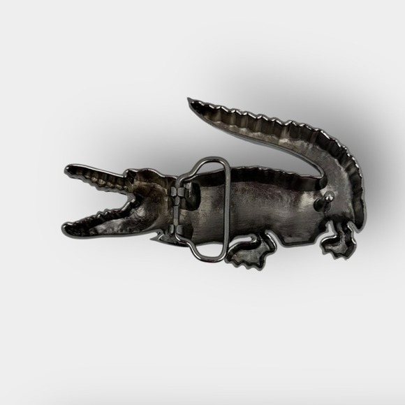 Rhinestone Crocodile Alligator Belt Buckle Sparkle Statement Fashion - Picture 2 of 3